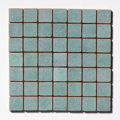 Sage Tumbled 2x2 Terracotta Mosaics 12x12