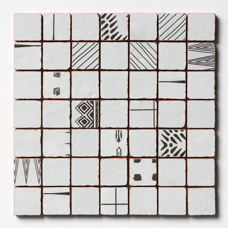 Multicolor Multifinish 2×2 Ceramic Mosaic 12×12 Image