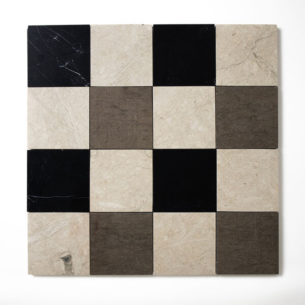 Britannia, Bosphorus, Black Honed 4×4 Marble Mosaic 16×16 Image