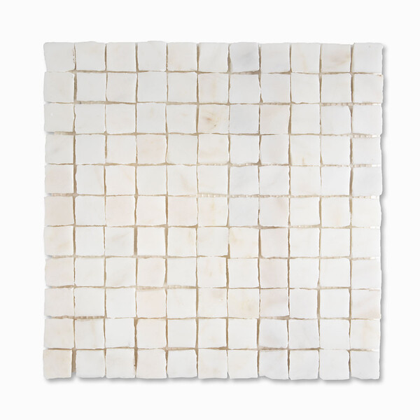 Calacatta Gold Royal Honed 1×1 Marble Mosaic 11 3/4 X 11 3/4 Image