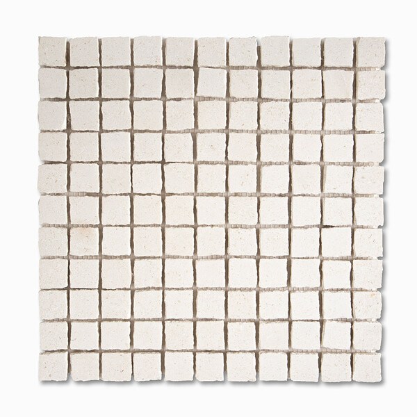 Champagne Honed 1×1 Marble Mosaic 11 3/4 X 11 3/4 Image