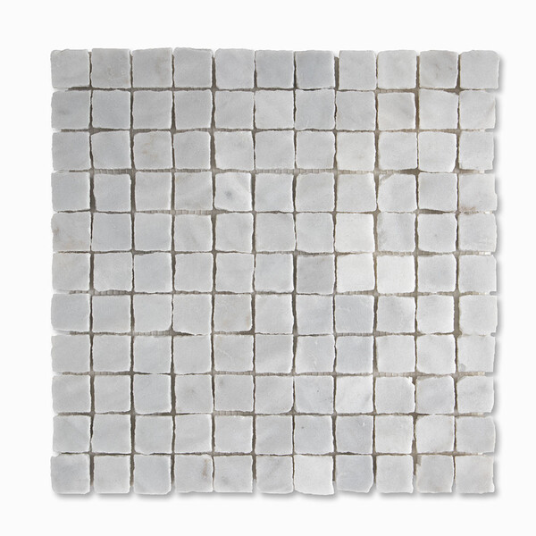 Glacier Honed 1×1 Marble Mosaic 11 3/4 X 11 3/4 Image