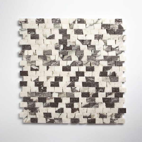 Calacatta Viola Honed Broken Joint Marble Mosaic 11 3/4×12 Image