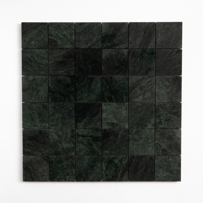 Verde Lucia Honed 2x2 Marble Mosaics 12x12
