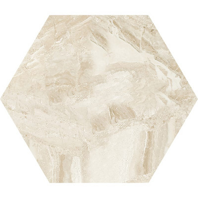 Hexagon Diana Royal Honed Marble Waterjet Decos 5 25/32x5