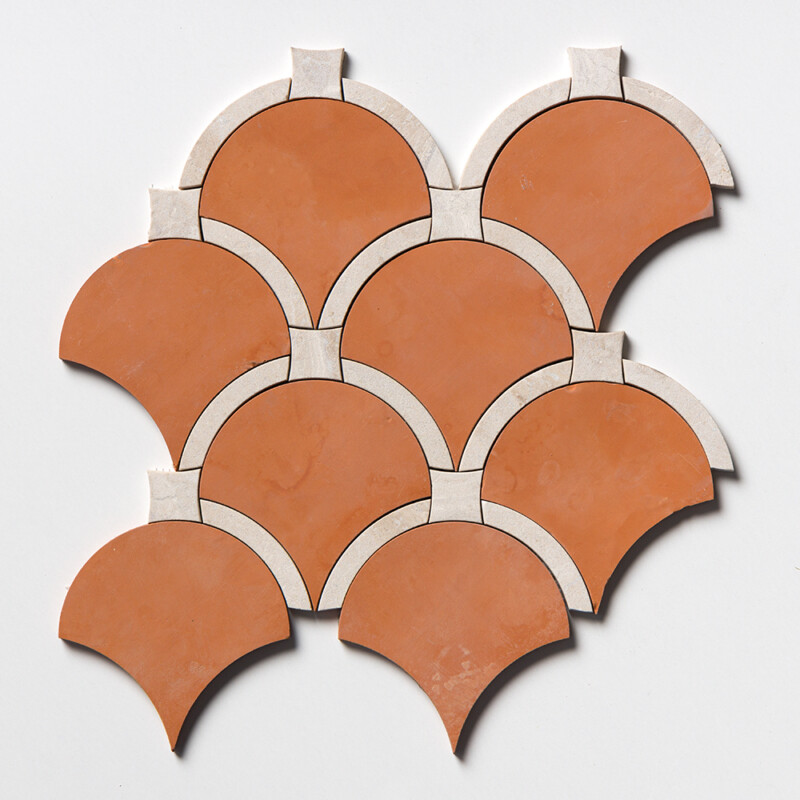 Diana Royal Leather Alcazar Marble Mosaics 13 25/64x13 25/64