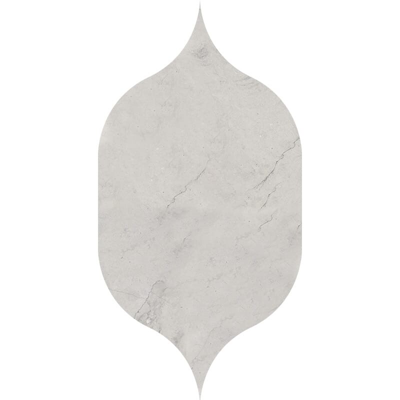 Gothic Arabesque Britannia Honed Limestone Waterjet Decos 4 7/8×8 13/16 Image