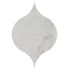 Winter Leaf Britannia Honed Limestone Waterjet Decos 4 7/8×6 13/16 Image