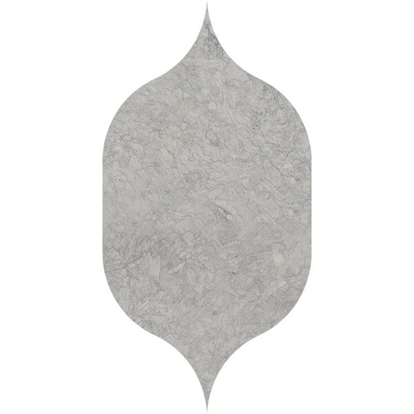 Gothic Arabesque Britannia Dark Honed Limestone Waterjet Decos 4 7/8×8 13/16 Image