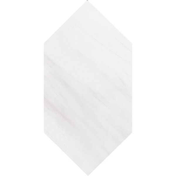 Large Picket Snow White Honed Marble Waterjet Decos 6×12 Image