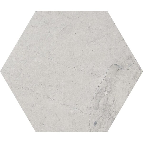 Hexagon Britannia Honed Limestone Waterjet Decos 5 25/32×5 Image