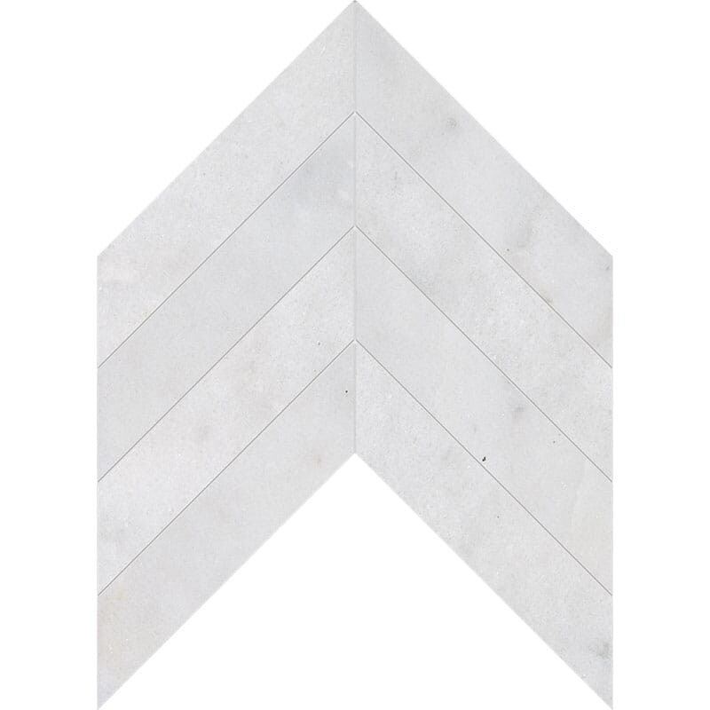 Avalon Polished Chevron Waterjet Marble Mosaics 13x10