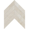 Chevron Crema Marfil Honed Marble Waterjet Decos 13×10 Image
