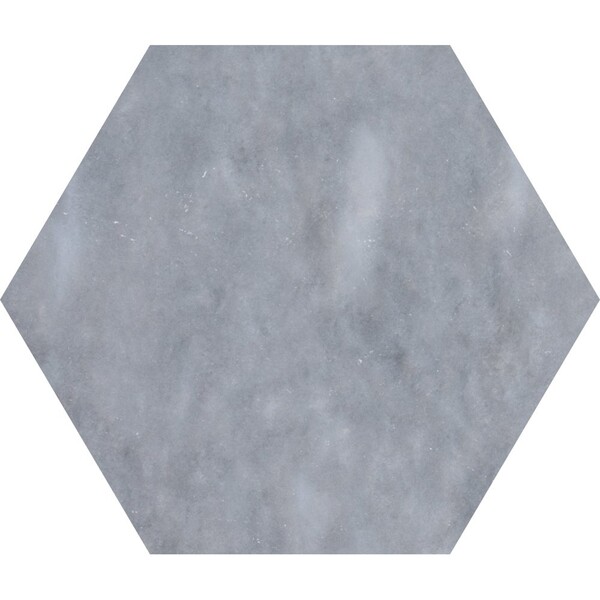 Hexagon Allure Light Honed Marble Waterjet Decos 5 25/32x5