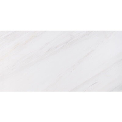 Snow White Honed Marble Tile Swatch 2 3/4x5 1/2