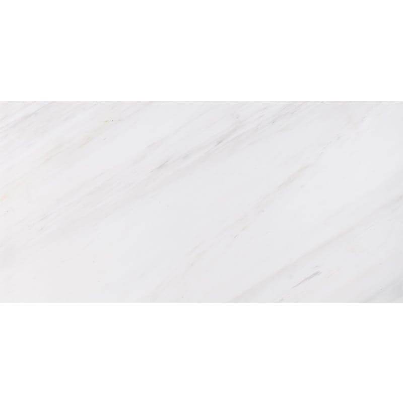 Snow White Polished Marble Tile Swatch 2 3/4x5 1/2