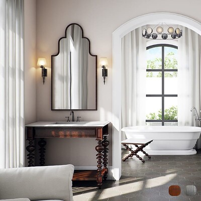 Sand Dune Fog Federalist Bathroom Vanities 48x21 1/2