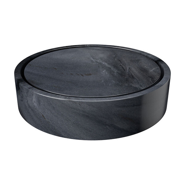 Bardiglio Royal Honed Serenity Marble Sink 18×6 Image