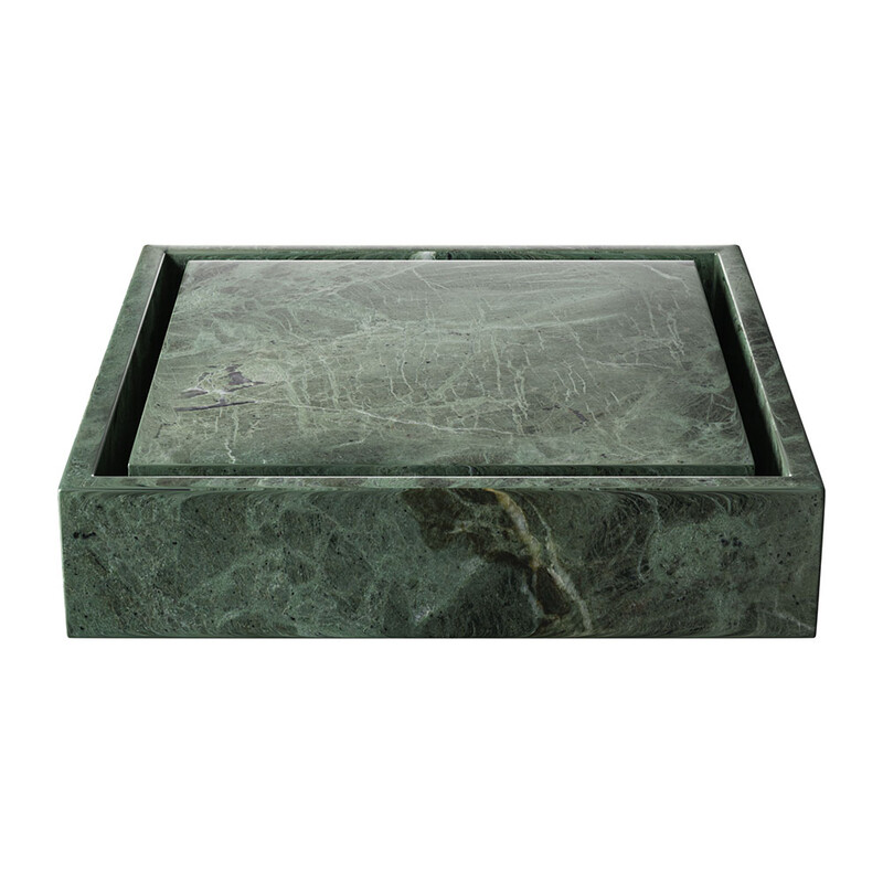 Раковина из мрамора Verde Tia Honed Bauhaus 20x20