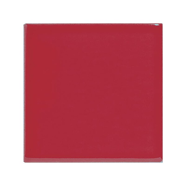 Hot Red Crackled Ceramic Tile 4×4 Image