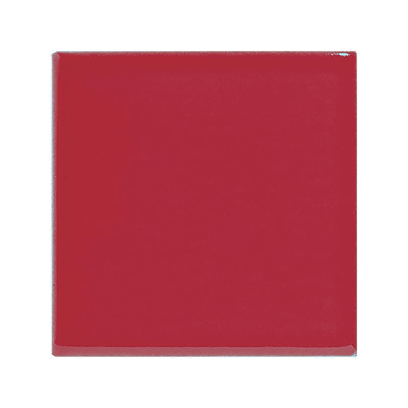 Hot Red Crackled Ceramic Tile 4x4