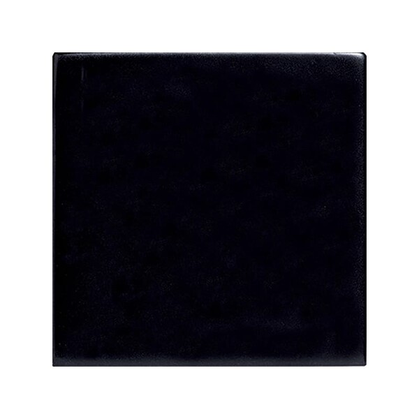 Pitch Black Matte Ceramic Tile 4×4 Image