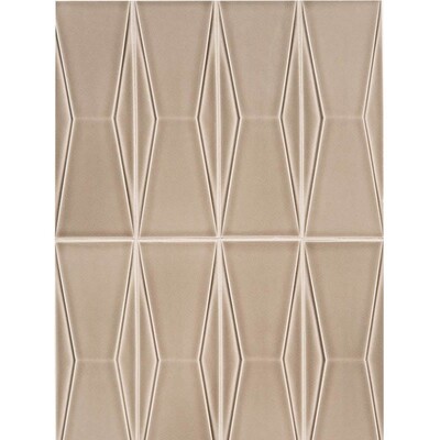 In Shale Crackled Delacy Ceramic Wall Decos 3x9