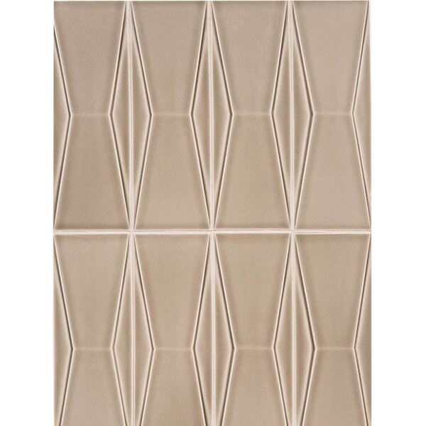 In Shale Crackled Delacy Ceramic Wall Decos 3×9 Image