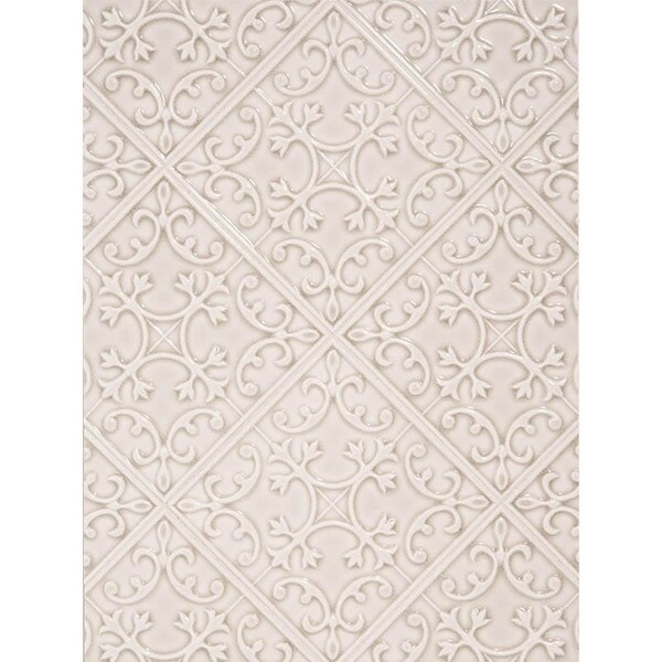 Edge Comb Crackled La Vie Ceramic Wall Decos 6×6 Image