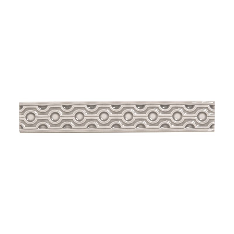 Rainstorm Crackled Riviera Liner Ceramic Moldings 1 1/4x8