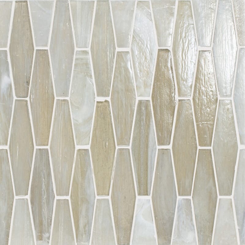 Basho Glossy Ehex Glass Mosaics 12 7/8x9 7/8