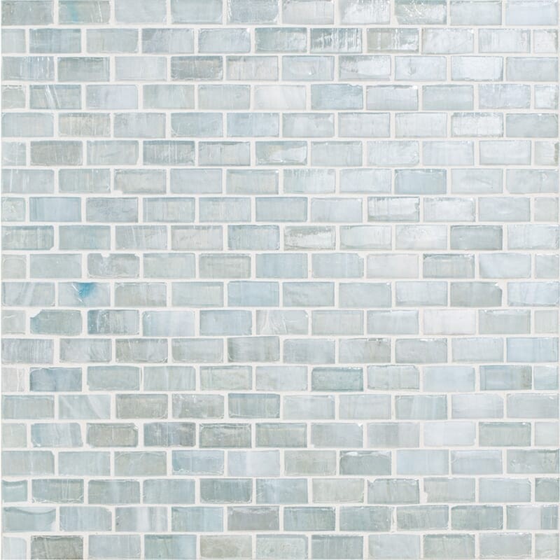Ichica Iridescent 1/2×1 1/4 Glass Mosaic 12 3/4×12 1/4 Image