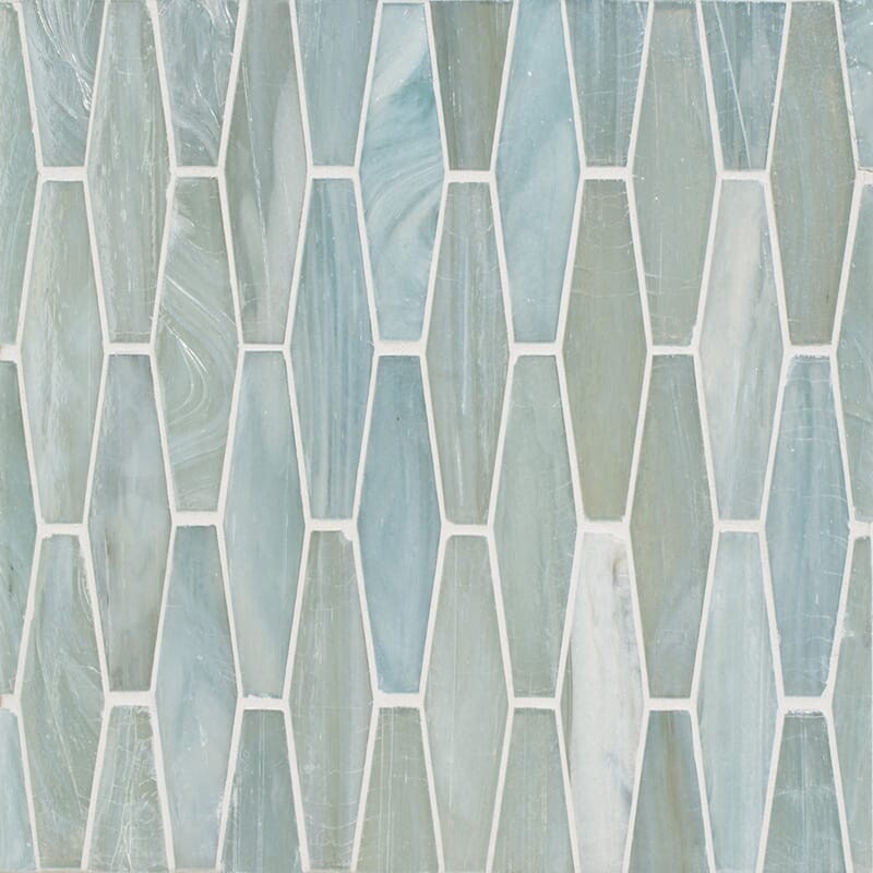 Ichica Iridescent Ehex Glass Mosaic 12 7/8x9 7/8