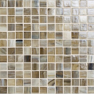 Kiri Iridescent 1x1 Glass Mosaic 12 3/8x12 3/8