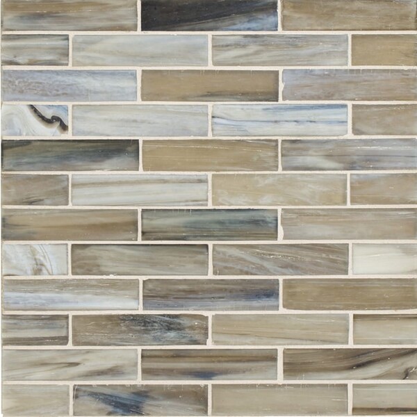 Kiri Silk 1×4 Glass Mosaic 12 1/4×9 7/8 Image