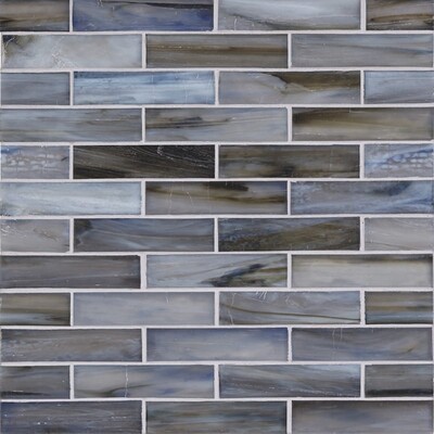 Metta Silk 1x4 Glass Mosaic 12 1/4x9 7/8