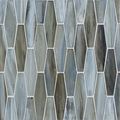 Metta Silk Ehex Glass Mosaic 12 7/8x9 7/8