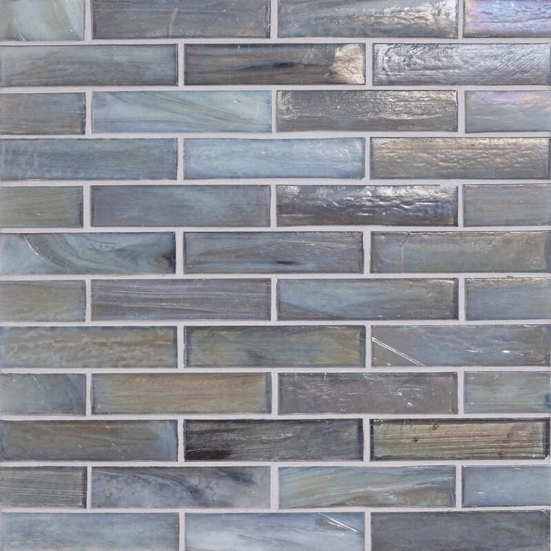 Minka Iridescent 1x4 Glass Mosaic 12 1/4x9 7/8