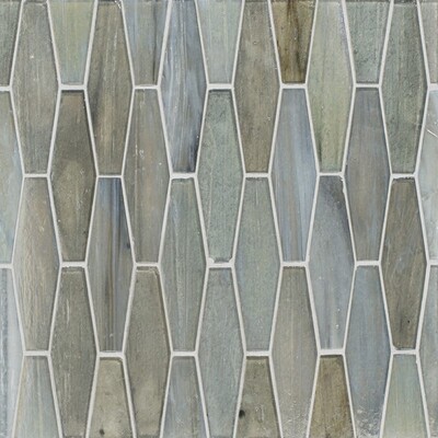 Minka Iridescent Ehex Glass Mosaic 12 7/8x9 7/8