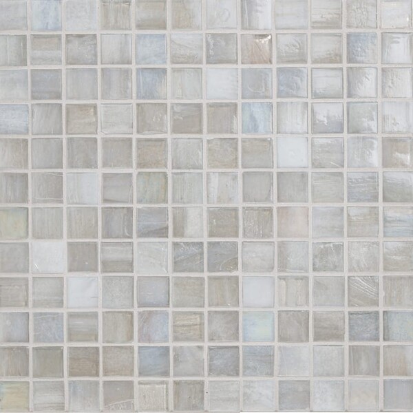 Mosaïque de verre irisée Puka 1×1, image 12 3/8×12 3/8