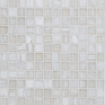 Puka Silk 1x1 Glass Mosaic 12 3/8x12 3/8