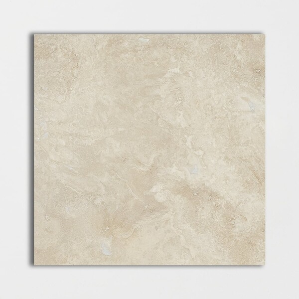 Ivory Honed Filled Travertine Tile 12×12 Image