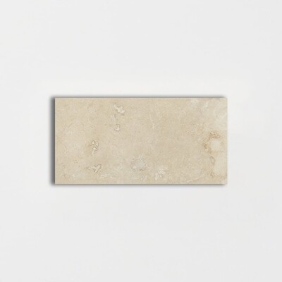 Ivory Honed Filled Travertine Tile 2 3/4x5 1/2