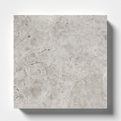 Silver Clouds Polished Marble Tile 4x4