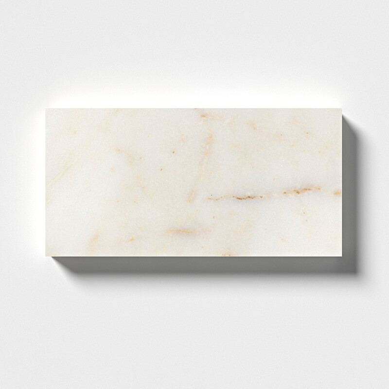Afyon Sugar Polished Marble Tile 2 3/4×5 1/2 Image