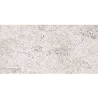 Silver Clouds Polished Marble Tile 6x12