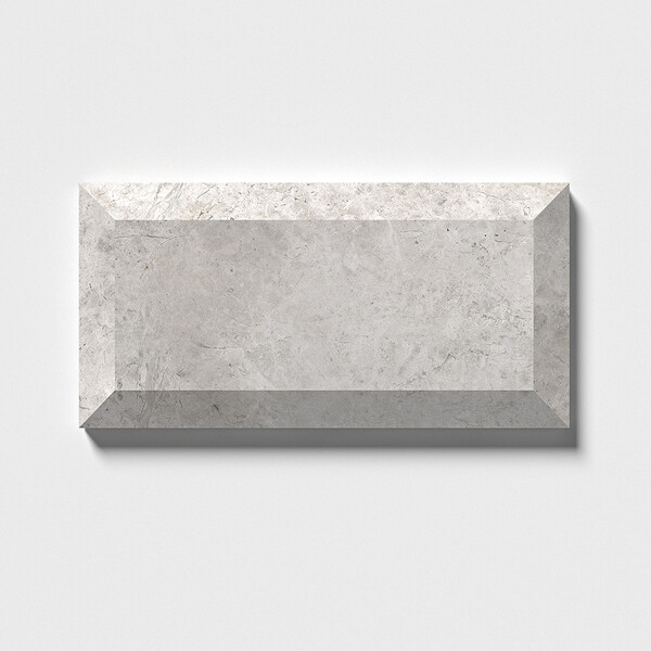 Piastrella in marmo levigato Silver Shadow Subway 2 3/4×5 1/2 Immagine