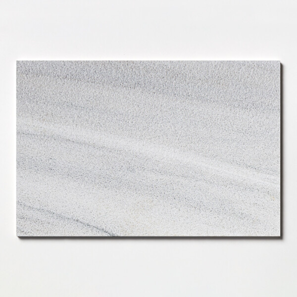 Skyline vein cut full grain marble tile with horizontal gray movement by Country Floors