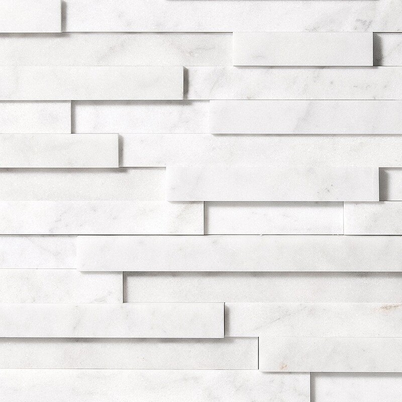 Glacier Honed Marble Wall Decos Elevations Pattern