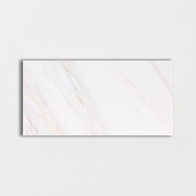 Snow White Polished Marble Tile 12x24